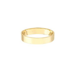 14K Solid Gold 3.70mm High Polished Band Wedding Engagement Ring